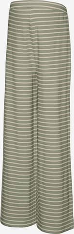 Wide Leg Pantalon 'MLAmila' MAMALICIOUS en vert : devant