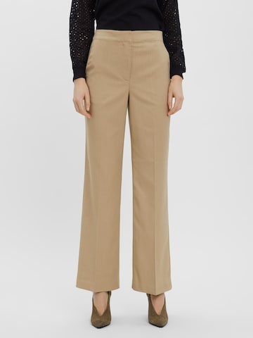 Aware Regular Broek 'Shiny' in Beige: voorkant