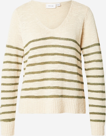 VILA Pullover 'VIPOCA' in Beige: Vorderseite