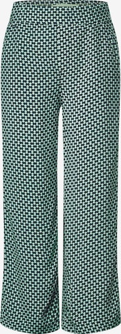 STREET ONE Loose fit Pants in Green: front