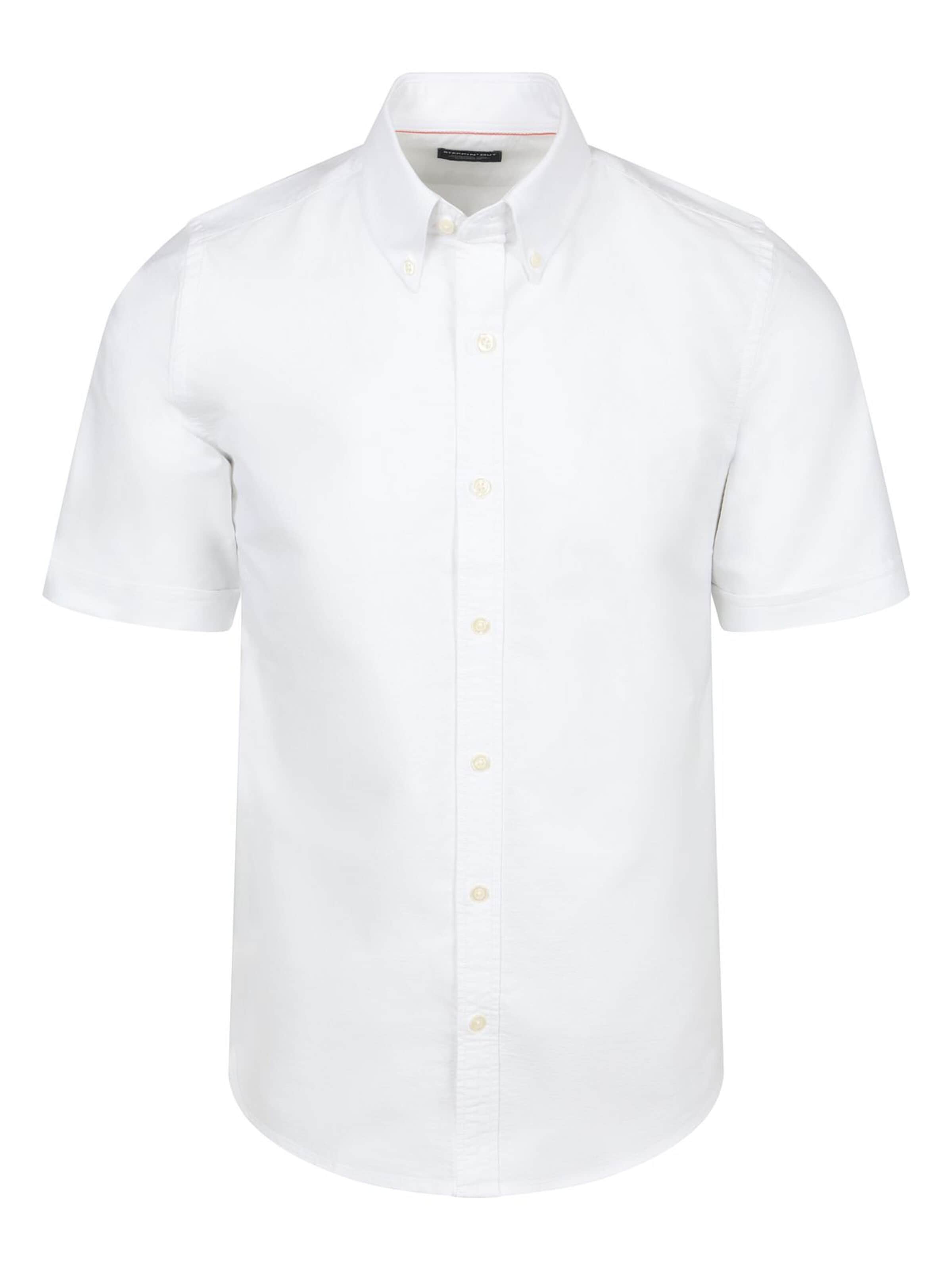 Steppin' out Regular fit Button Up Shirt in White: front