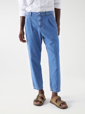 Salsa Jeans Slim fit Pleated Jeans in Blue: front