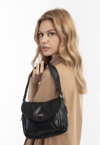 DreiMaster Vintage Shoulder Bag in Black: front