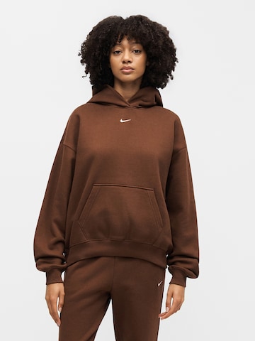 Nike Sportswear Sweatshirt 'Studio' in Bruin: voorkant