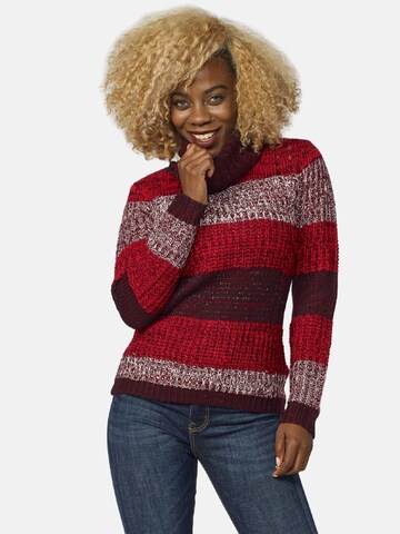 Pull-over KOROSHI en rouge : devant