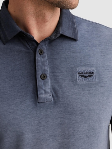 PME Legend Koszulka 'Polo shirt in piqué with flight pocket' w kolorze niebieski