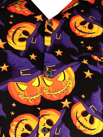 King Kameha Shirt 'Helloween Pumpkin Hat'‌‌‌‌‌‌‌‌‌ in Lila