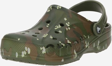 Saboţi 'Baya' de la Crocs pe verde: față