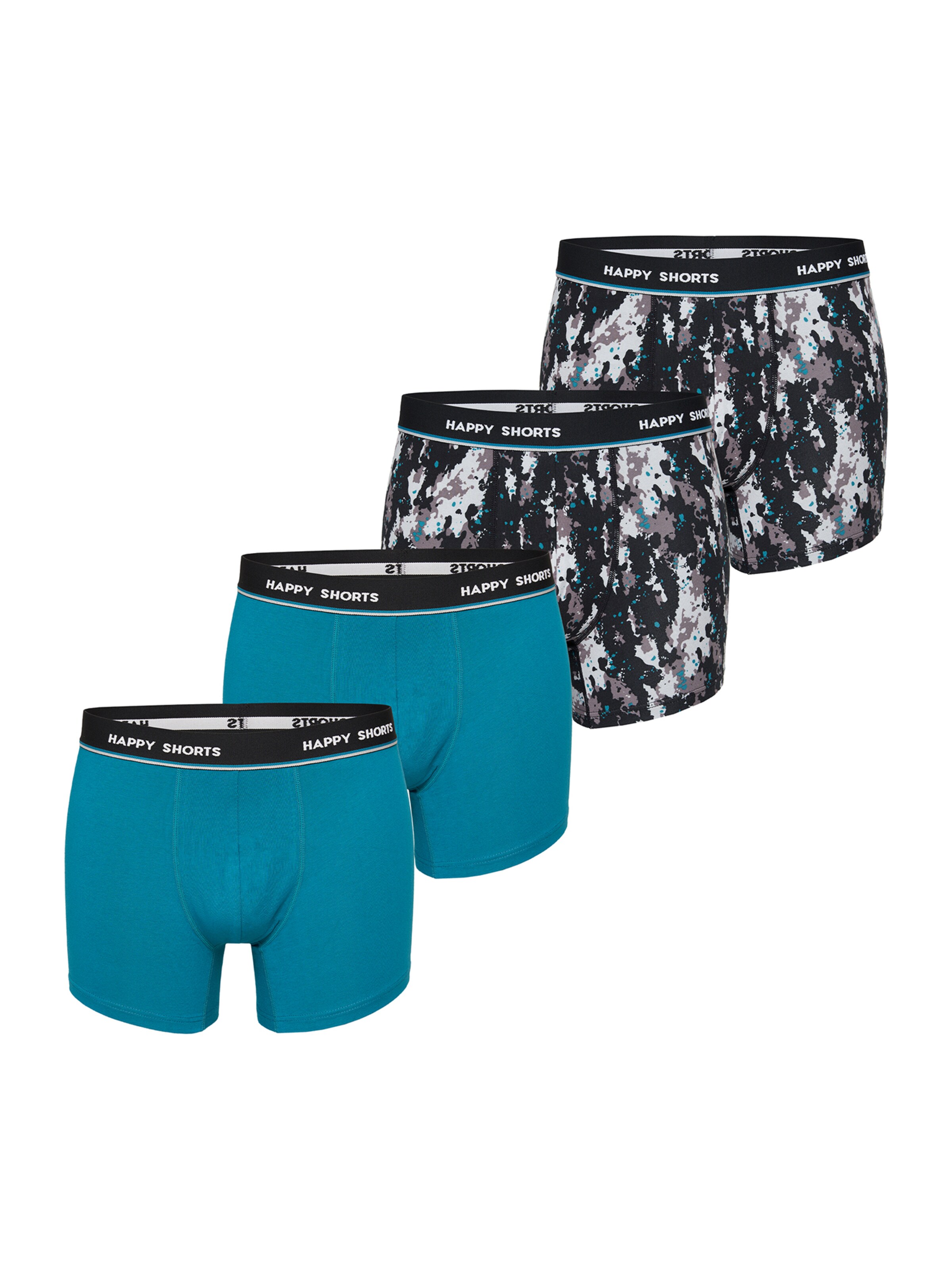 Boxers Happy Shorts en bleu : devant