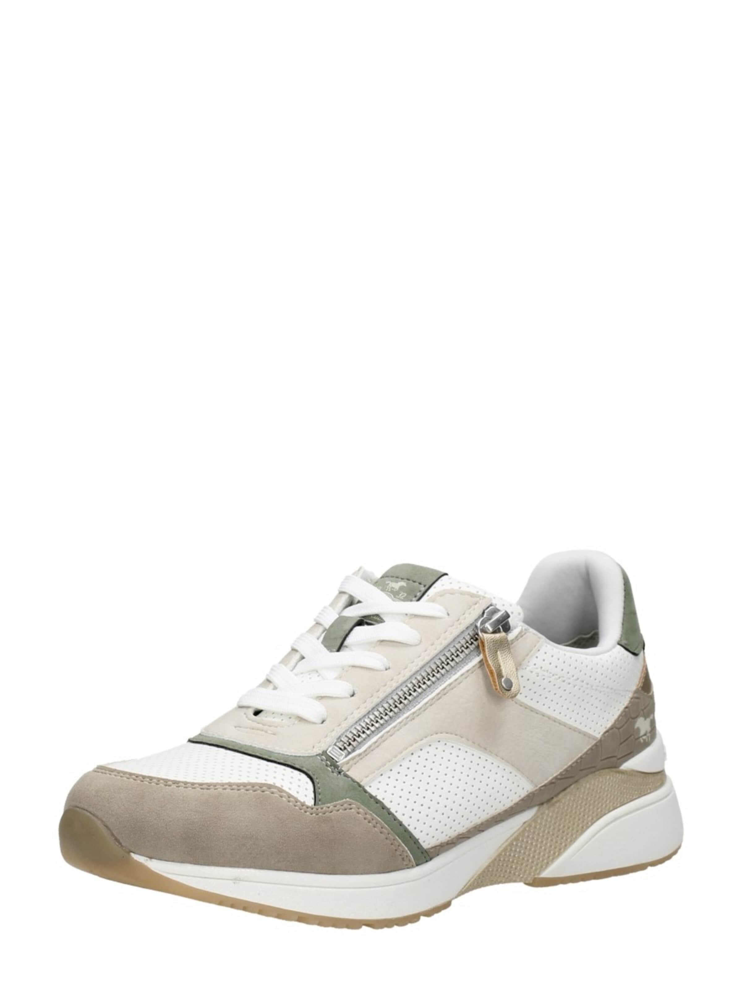 MUSTANG Veterschoen 'Veterschoenen Laag' in Beige