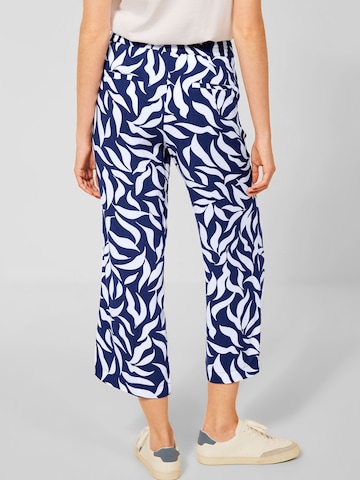 STREET ONE Wide leg Broek 'Emee' in Blauw