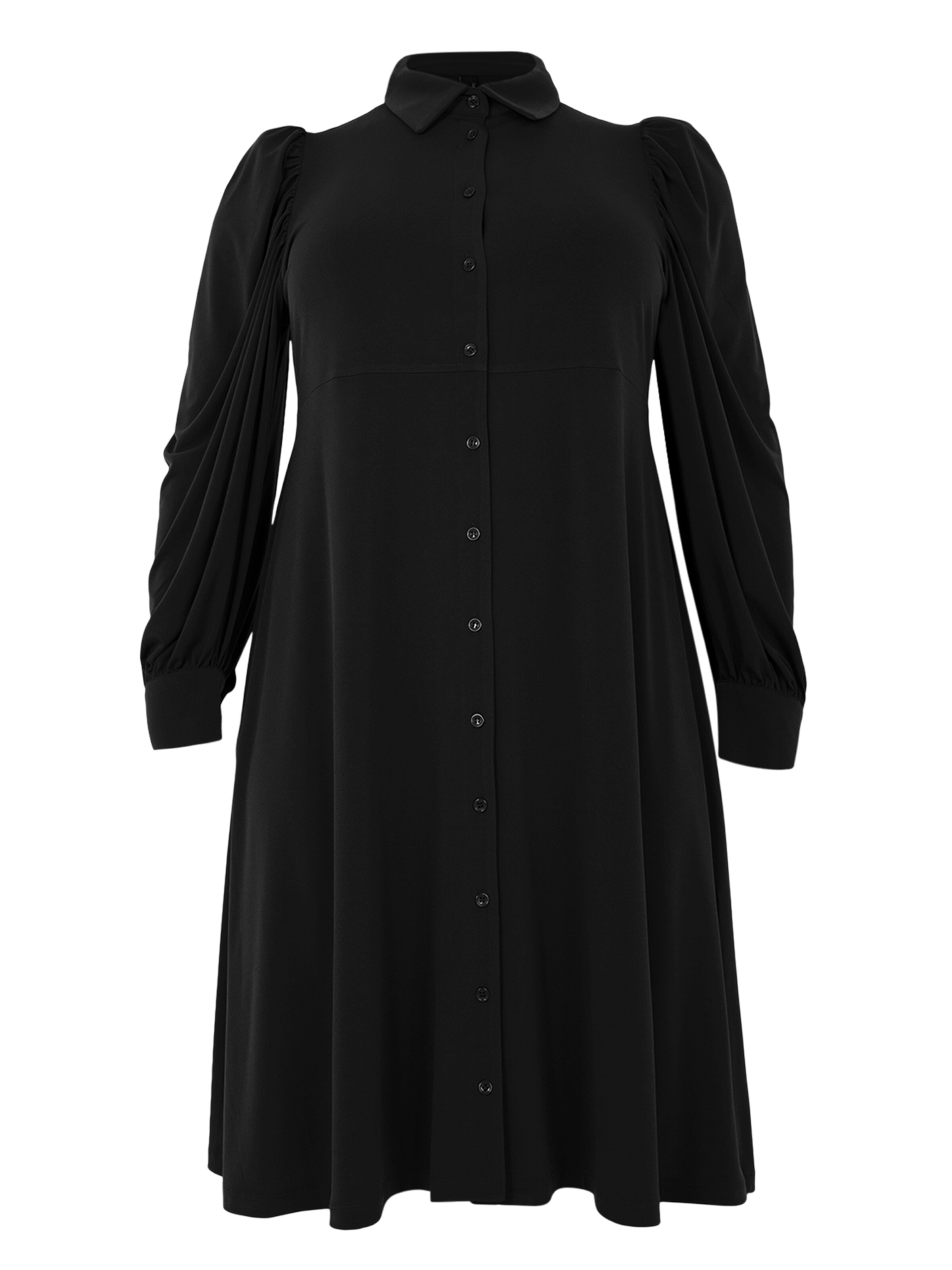 YOEK Blousejurk in Zwart: voorkant