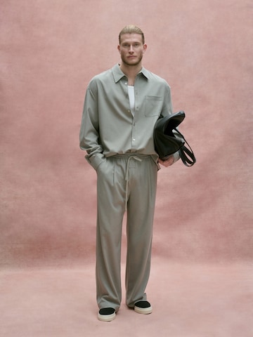 KARIA by Loris Karius Wide leg Παντελόνι σε γκρι