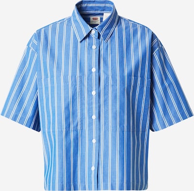 LEVI'S ® Pusero 'Harlie Short Sleeve Cropped Shirt' värissä sininen / valkoinen, Tuotenäkymä