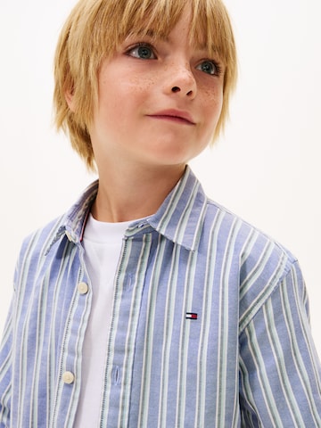 TOMMY HILFIGER Regular Fit Skjorte 'FLEX' i blå