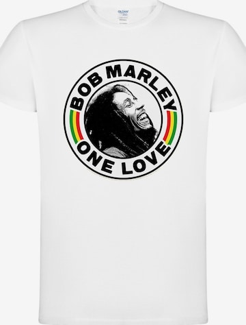 T-Shirt 'One Love' Bob Marley en blanc : devant