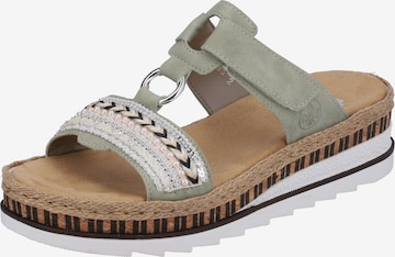 RiekerNatikače s potpeticom - zelena boja: prednji dio