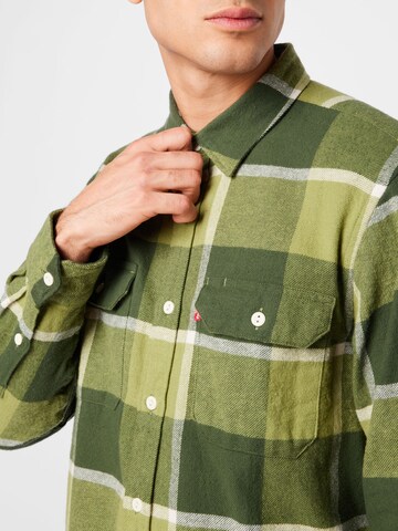 LEVI'S ® - Ajuste confortable Camisa 'Jackson Worker' en verde