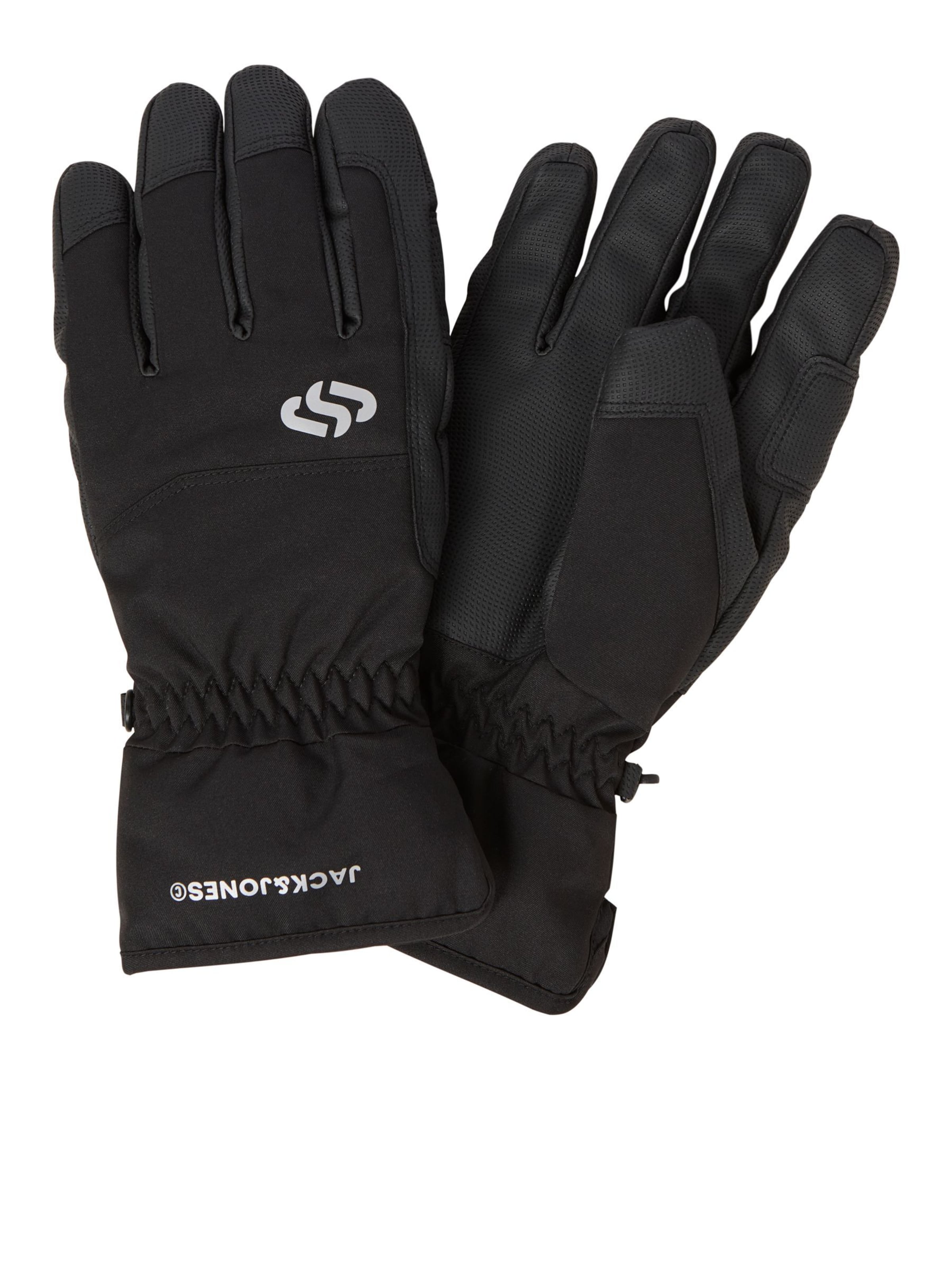 JACK & JONES - Guantes con dedos en negro