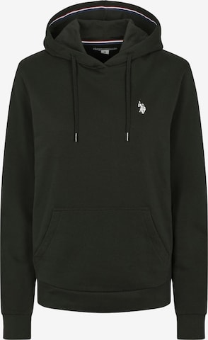 U.S. POLO ASSN. Sweatshirt 'Aba' in Zwart: voorkant
