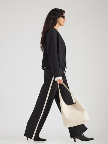 VILA Wide leg Pants 'VICLUA' in Black