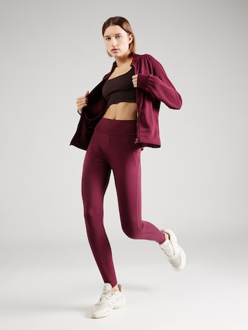 ONLY PLAY Skinny Workout Pants 'LIZ' in Wine Red