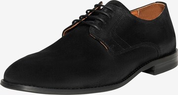 Henry Stevens Lace-Up Shoes in Black: front