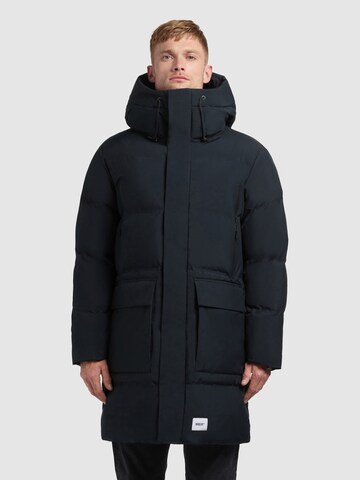 Manteau d’hiver 'Winer3' khujo en bleu : devant