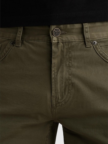 PME Legend Slim fit Trousers 'Navigator shorts' in Green