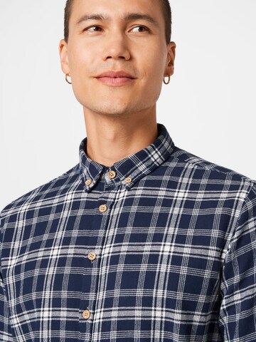 Kronstadt Regular fit Button Up Shirt 'Johan' in Blue