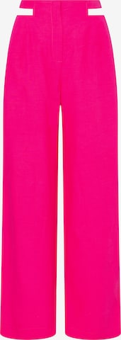 Laurella Wide Leg Housut värissä vaaleanpunainen: etupuoli