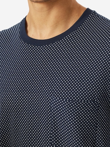 SCHIESSER Short Pajamas 'Comfort Essentials' in Blue