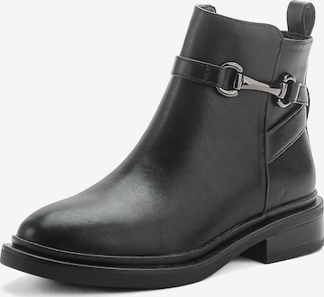 Ankle boots di Elara in nero: frontale