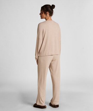 Hunkemöller Pyjamabroek in Beige
