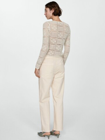 MANGO Loosefit Broek 'SUKI' in Beige