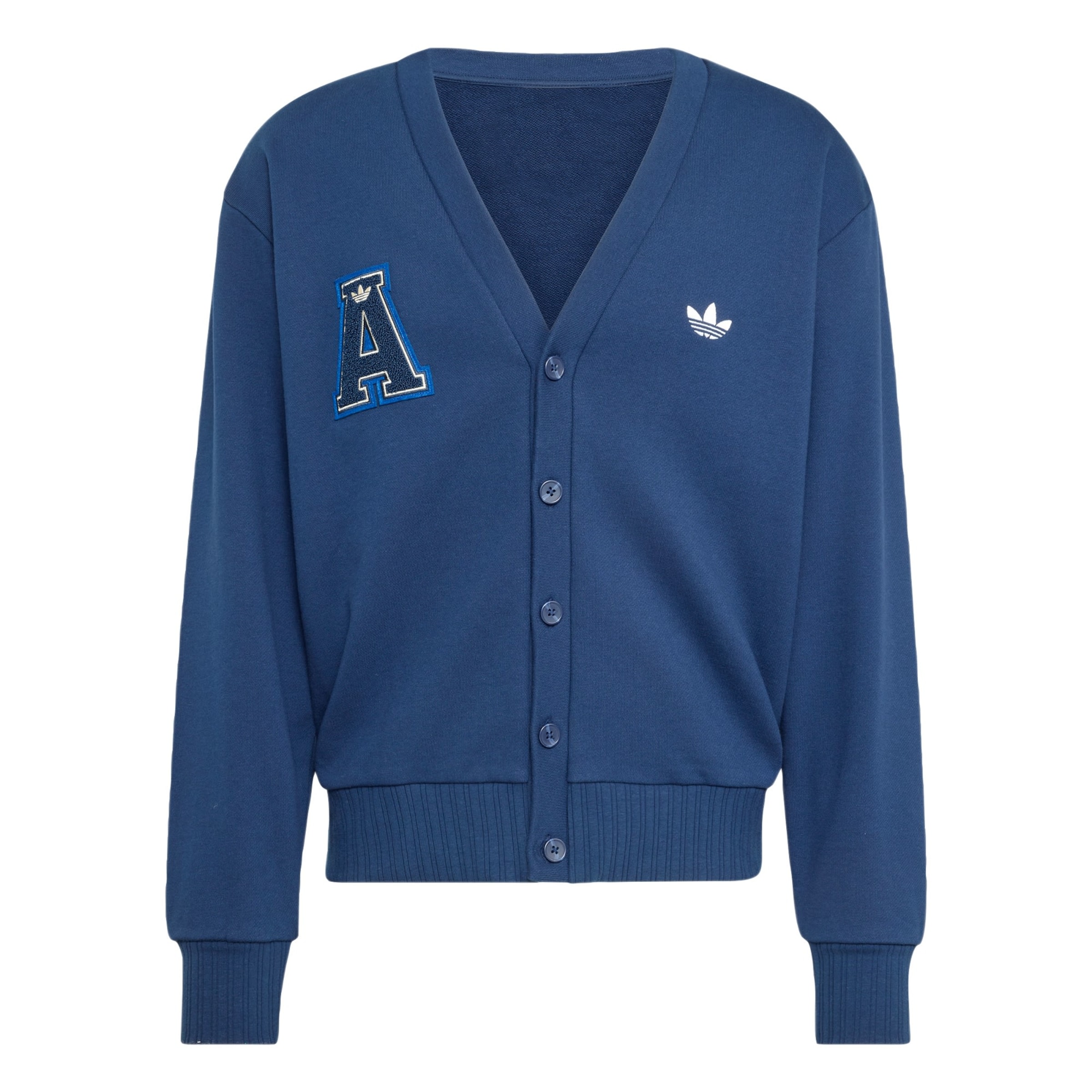 ADIDAS ORIGINALS Sweatjakke 'Varsity' i blå: forside