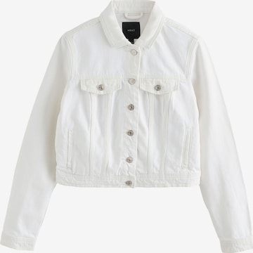 Next Välikausitakki värissä valkoinen: etupuoli