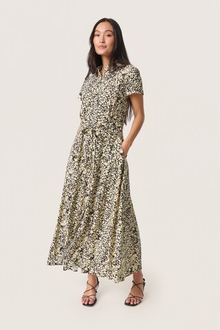 SOAKED IN LUXURY Shirt Dress 'Naya ' in Beige: front