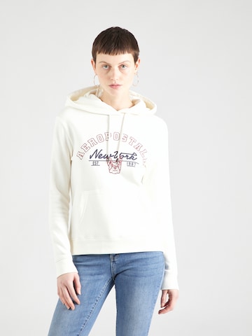 AÉROPOSTALE Sweatshirt in White: front