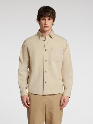 SELECTED HOMME Regular fit Overhemd in Beige: voorkant