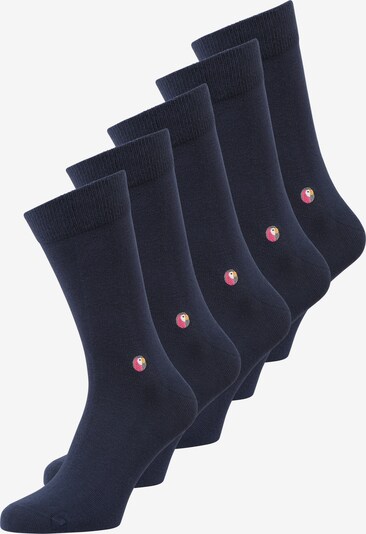 Sokid Sokken in de kleur Donkerblauw / Donkergrijs / Oranje / Wit, Productweergave