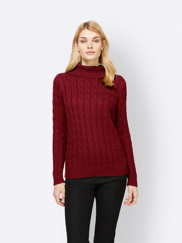 Pullover di heine in rosso: frontale