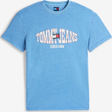 zils Tommy Jeans T-Krekls: no priekšpuses