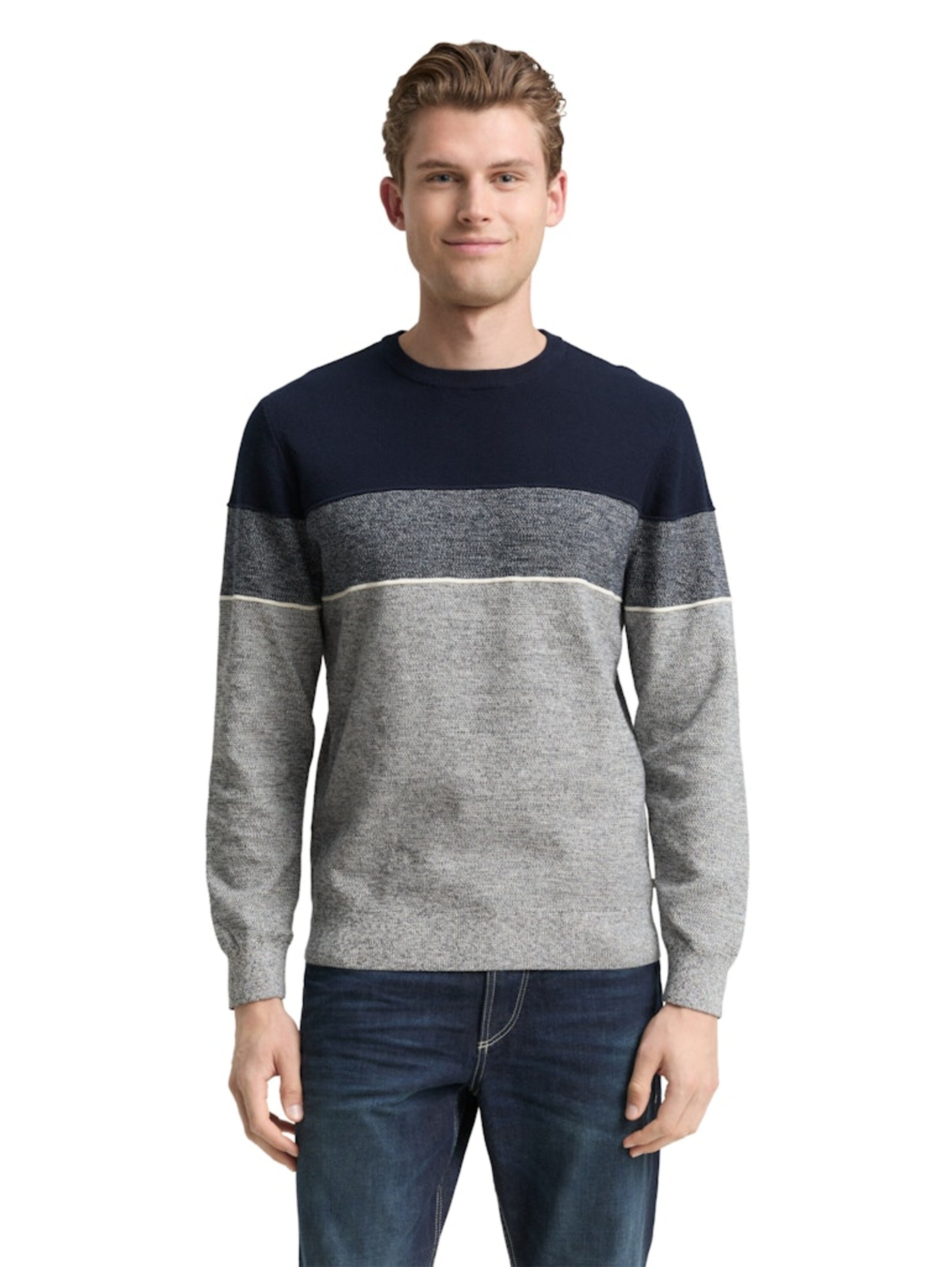 Pull-over TOM TAILOR en bleu : devant