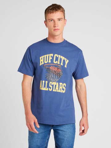 T-Shirt HUF en bleu : devant