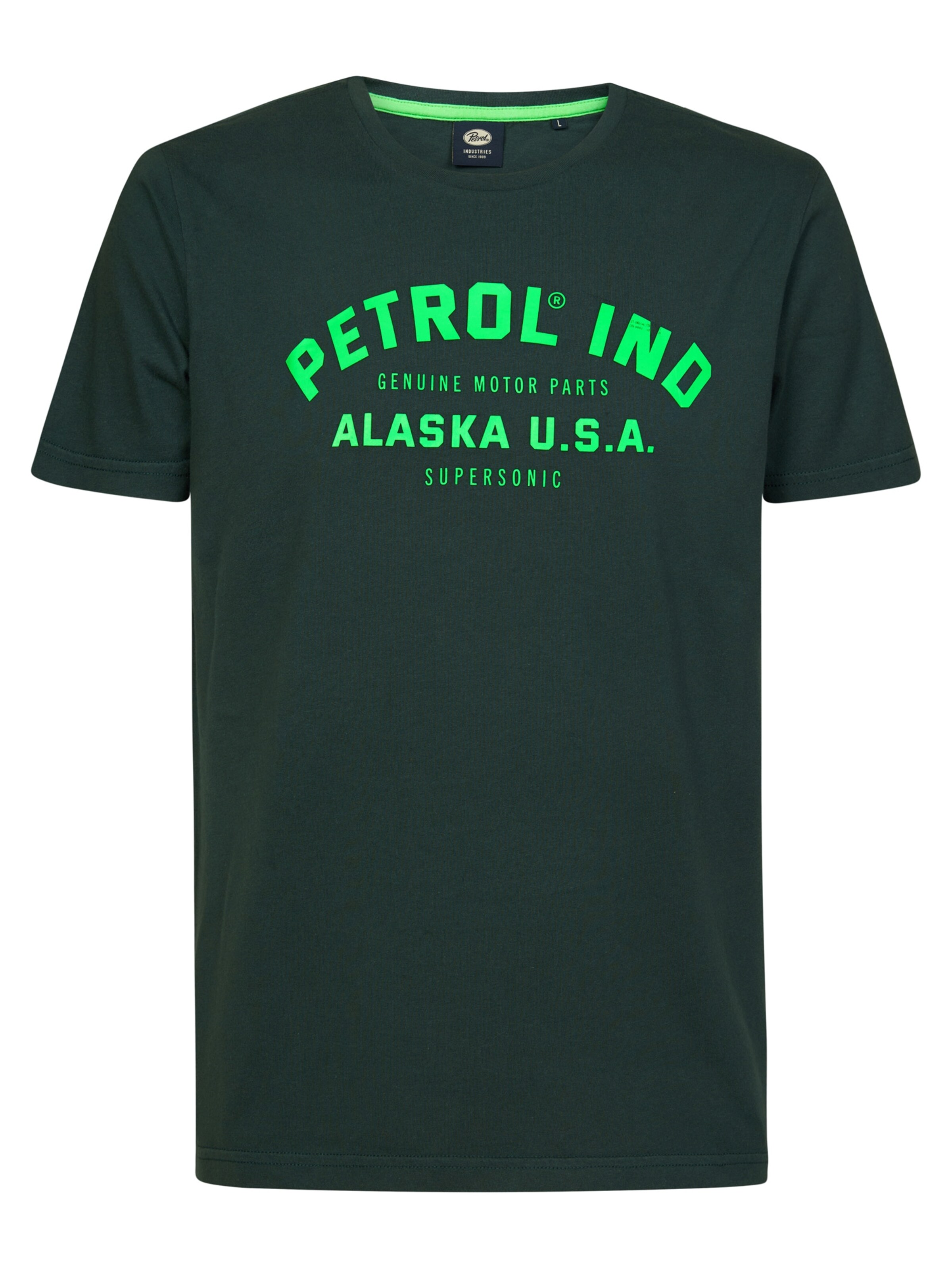 T-Shirt 'Isaac' Petrol Industries en vert : devant