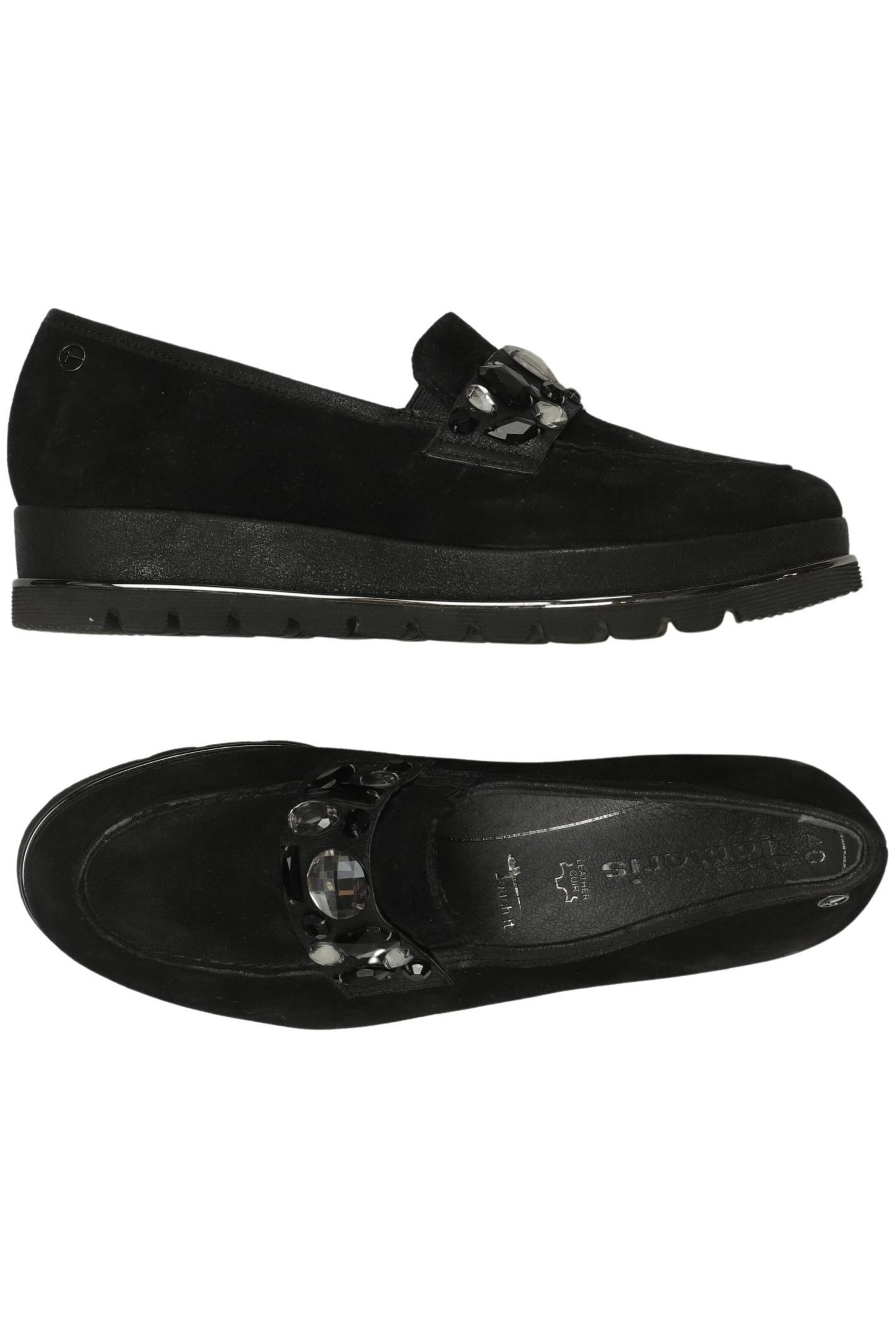 Tamaris Flats & Loafers in 40 in Black: front