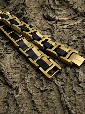Holzwerk Bracelet 'STAFSEE' in Gold