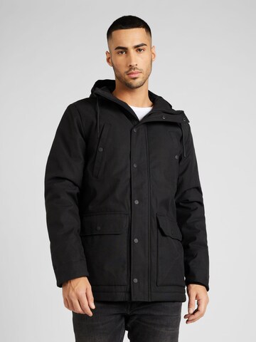 Parka mi-saison 'Alpine' Revolution en noir : devant