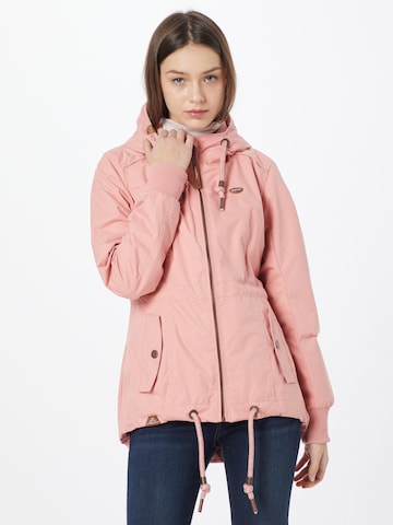 Ragwear Prehodna jakna 'DANKA' | roza barva: sprednja stran